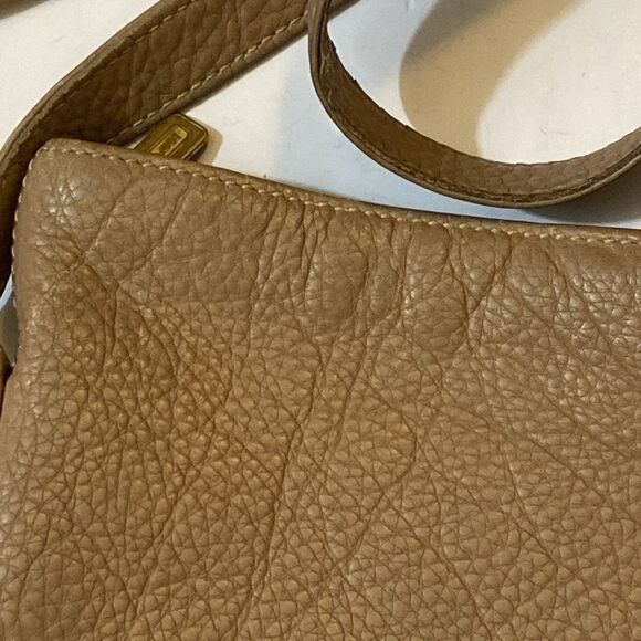 VTG Coach #4907 Sonoma Small Bucket Zip In Natural Grain Leather Cross Body Bag - Picture 7 of 16